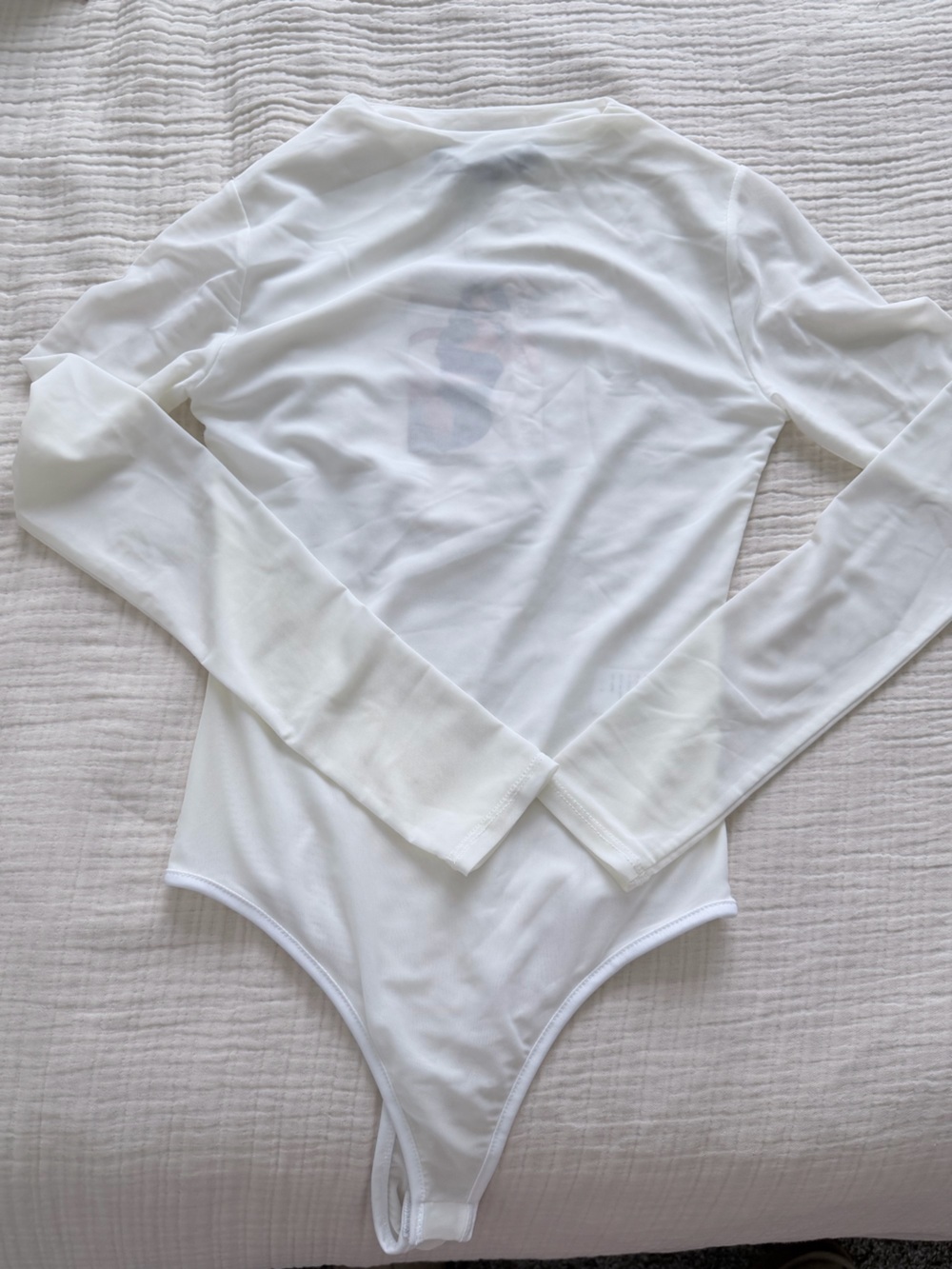 naked wardrobe White Sleeveless Tank Bodysuit